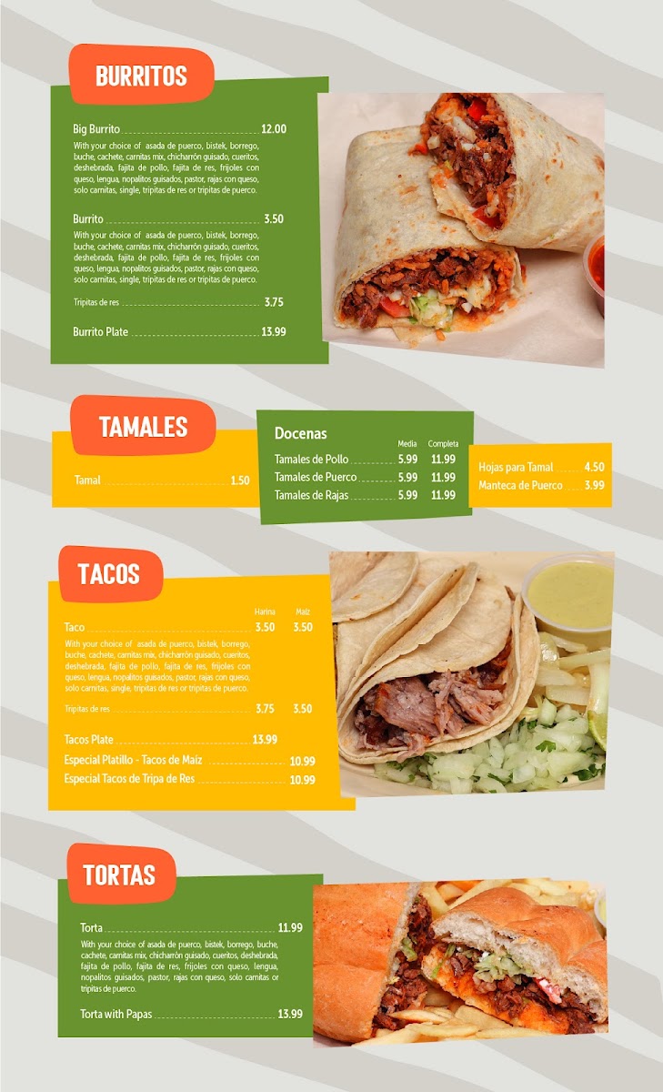 Tortilleria La Sabrocita Menu - Image 3